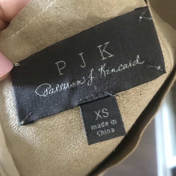 PJK - Leather Top - Ivory - XS - EUC - Like New - Picture 4 of 5